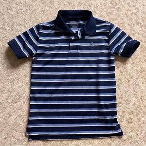 Navy and White Striped Polo Shirt (Polo Ralph Lauren, size 6)
